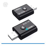 Mini Transmissor Receptor Estereo Usb Bluetooth 5.0 P2 P Tv