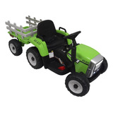 Mini Trator Eltrico Infantil Com Carreta 12v 30kg