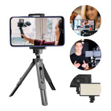 Mini Tripé De Mesa Para Webcam Câmeras E Compactas- Preto