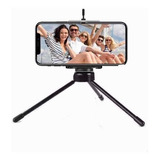 Mini Tripé De Mesa + Suporte Para Celular Kit Youtubers