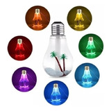 Mini Umidificador Ar Ambientes Lâmpada Cabo Usb Led