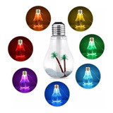 Mini Umidificador Ar Ambientes Lampada Cabo Usb Portátil Led
