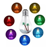 Mini Umidificador Ar Ambientes Lampada Cabo Usb Portátil Led
