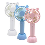 Mini Ventilador De Mão Portátil Para Secar Cílios Maquiagem Cor Da Estrutura Branco Diâmetro 9 Cm