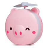 Mini Ventilador Espelho Luz Led Maquiagem Portátil Bolsa Usb