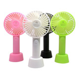 Mini Ventilador Portátil Mesa Recarregável Usb 3 Velocidades Cor Da Estrutura Variadas