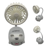 Mini Ventilador Portátil Recarregável Usb Desenho Animado