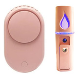 Mini Ventilador Usb + Nano Mister Alongamento De Cílios