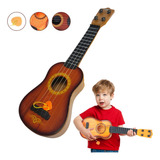 Mini Violao Infantil Brinquedo Ukulele Cordas Aço C/ Palheta