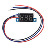 Mini Voltímetro Digital 12v 24v Bateria Som Fonte Automotiva