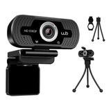Mini Webcam Wb Com Microfone Embutido Resolução 1080p+tripé