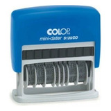 Mini-datador S 120 / Dd - Colop Tinta Preto Exterior Azul