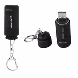 Mini-torch Lanterna Tática Led Recarregável Usb Com Chaveiro À Prova D'água