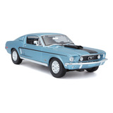 Miniatura 1968 Ford Mustang Gt Cobra Jet - 1:18 - Maisto