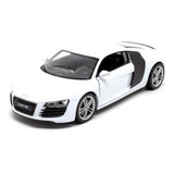 Miniatura Audi R8 Coupé 2007 Branco