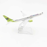 Miniatura Avião Boeing 737 Jin Air Metal 16cm