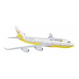 Miniatura Avião Boeing 747 Royal Brunei Metal 16cm