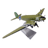 Miniatura Avião C-47 Dc-3 Dakota D-day 2 Guerra Mundial Usaf
