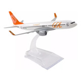 Miniatura Avião Comercial Boeing 737 Voe Gol Escala 1/400