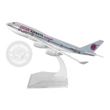 Miniatura Avião Comercial Qatar Airways Em Metal