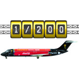 Miniatura Avião Dc-9-32 Fifa Trophy Tour 2010 Blue Box 1/200