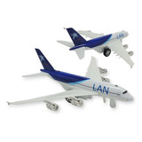 Miniatura Avião Lan Air Bus A380 Som E Luzes Fricção