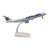 Miniatura Avião Metal Pan Am B-747