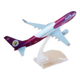 Miniatura Avião Tailândia Nok Airline Boeing 737 Metal 16cm