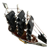 Miniatura Barco Madeira Caravela Pirata Caribe
