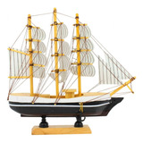 Miniatura Barco Veleiro Navio Madeira Casco