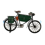 Miniatura Bicicleta Vintage Retrô Metal Verde