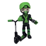 Miniatura Brinquedo Boneco Ben 10 Patinete Action Figure H5