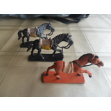 Miniatura Brinquedo Forte Apache Gulliver Antigo 3 Cavalos