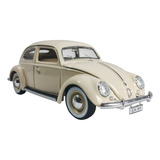 Miniatura Burago Vw Fusca 1955 Bege Kafer-beetle Escala1:18