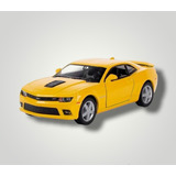 Miniatura Camaro Amarelo 2014 1/38 Coleção