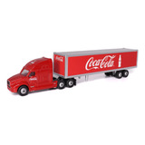 Miniatura Caminhão Carreta Coca Cola 1:87 Long Hauler 1:87