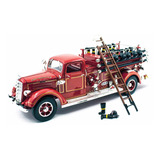 Miniatura Caminhão De Bombeiro Mack Type 75 1938 - 1/24