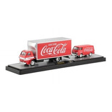Miniatura Caminhão Dodge L600 Coe + Van 64 Coca Cola M2 1/64