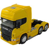 Miniatura Caminhão Dourado Luxo: Cavalo Scania 1:32