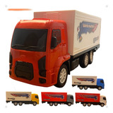 Miniatura Caminhão Ford Cargo 30cm Baú Funcional Diverplas