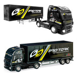 Miniatura Caminhão Iveco Hi-way Baú Pro Tork Usual Brinquedo