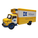 Miniatura Caminhao Mercedes 1113 Bau Kibon Amarelo 1:43 Ixo