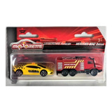 Miniatura Caminhão Mercedes Zetros E Lamborghini Majorette