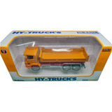 Miniatura Caminhão Tumba Em Metal Amarelo Hy Truck 1/60