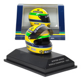 Miniatura Capacete Ayrton Senna Campeão 1991 1/8 Minichamps