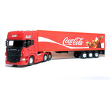 Miniatura Carreta Man 1/64 Coca Cola