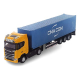 Miniatura Carreta Scania Container Escala 1:50 Cma Cgm