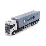 Miniatura Carreta Scania Container Escala 1:50 Maersk