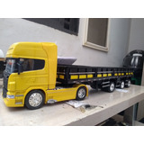 Miniatura Carreta Vanderleia + Cavalo Scania Escala 1/32