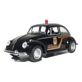 Miniatura Carrinho De Ferro Fusca Policia Federal Brasileiro